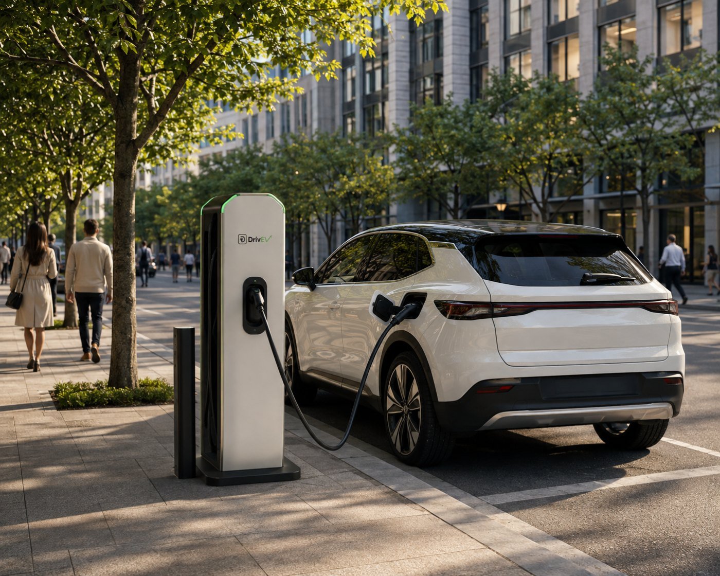 DrivEV mobile app for monitoring EV charging